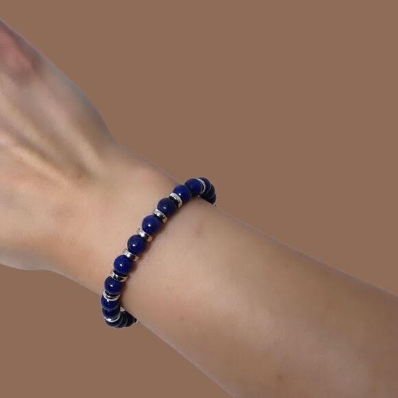 NWT Wool + Pepper Co. Virgo + Lapis Lazuli Bracelet - Zodiac x Gemstone - Picture 9 of 14